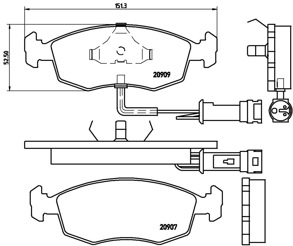 Klocki hamulcowe BREMBO P 24 007