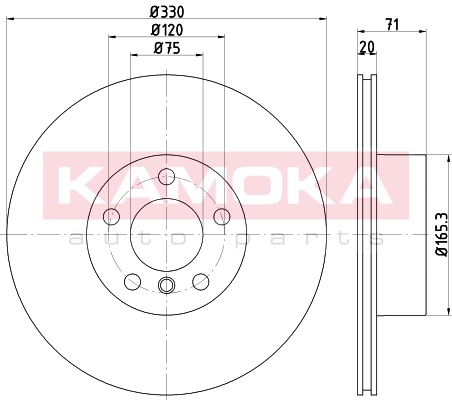 Tarcza hamulcowa KAMOKA 103220
