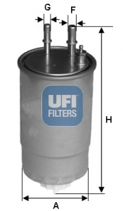 Filtr paliwa UFI 24.117.00