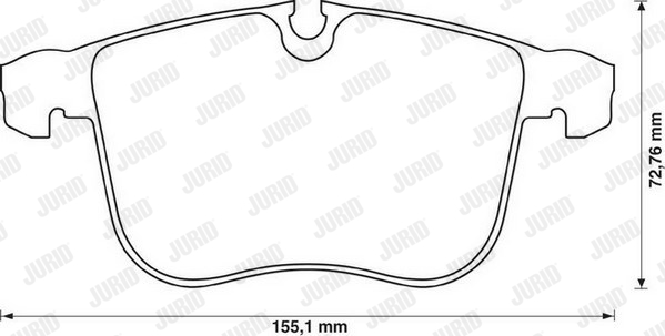 Klocki hamulcowe JURID 573090J