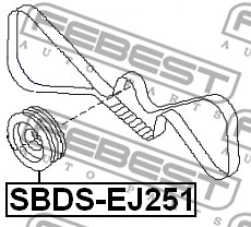 Koło pasowe wału korbowego FEBEST SBDS-EJ251