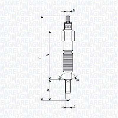 Świeca żarowa MAGNETI MARELLI 062900142304