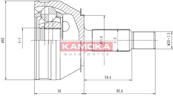 Przegub KAMOKA 6190