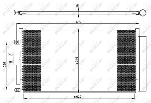 Skraplacz klimatyzacji NRF 350071