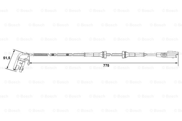 Czujnik ABS BOSCH 0 265 007 779