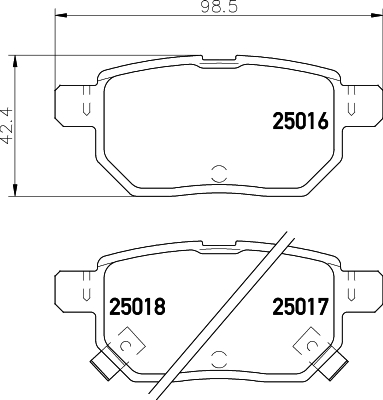 Klocki hamulcowe HELLA 8DB 355 014-991