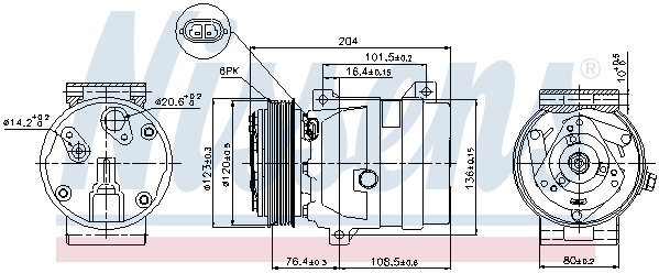Kompresor klimatyzacji NISSENS 89063