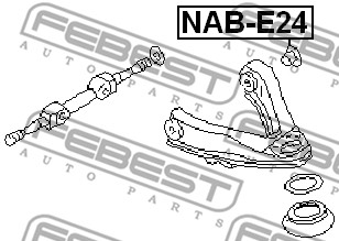 Tuleja wahacza FEBEST NAB-E24
