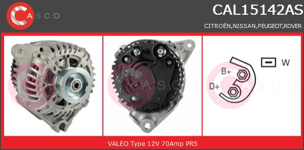 Alternator CASCO CAL15142AS