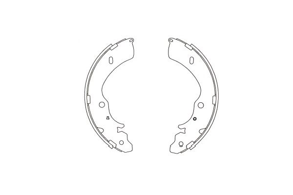 Zestaw szczęk hamulcowych KAVO PARTS KBS-3915
