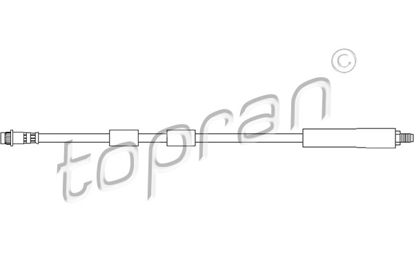 Przewód hamulcowy elastyczny TOPRAN 720 894