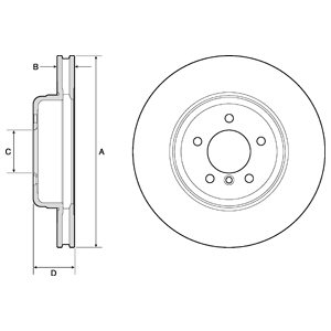 Tarcza hamulcowa DELPHI BG9159C