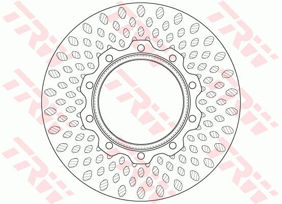 Tarcza hamulcowa TRW DF5019S