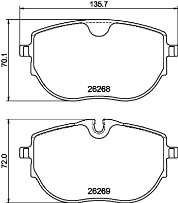 Klocki hamulcowe HELLA 8DB 355 040-921