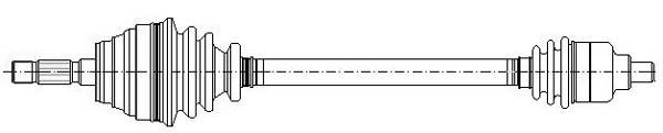 Półoś napędowa METELLI 17-0595