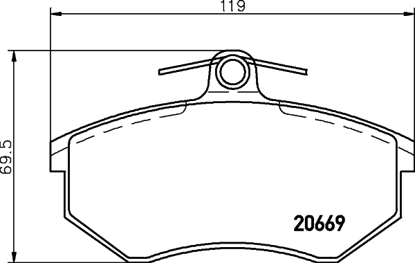 Klocki hamulcowe HELLA PAGID 8DB 355 017-701