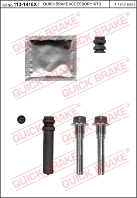 Zestaw tulei prowadzących zacisk hamulca QUICK BRAKE 113-1418X