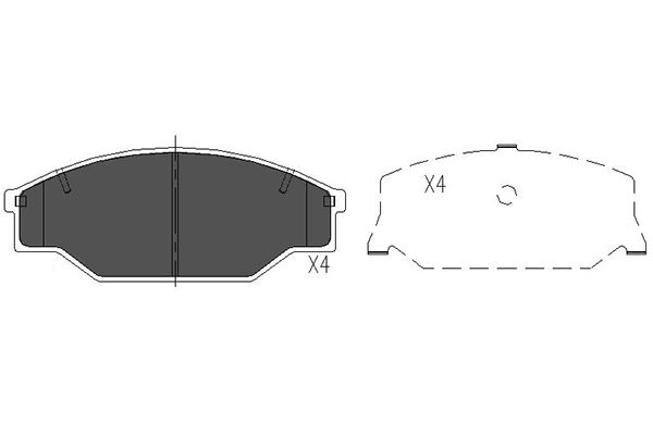 Klocki hamulcowe KAVO PARTS KBP-9001