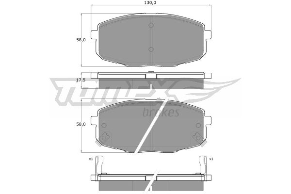 Klocki hamulcowe TOMEX BRAKES TX 14-99