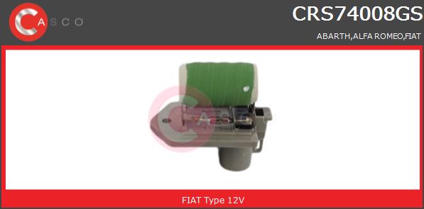 Rezystor wentylatora chłodnicy CASCO CRS74008GS