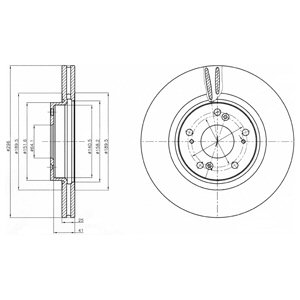 Tarcza hamulcowa DELPHI BG4224