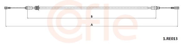Cięgło, hamulec postojowy COFLE 92.1.RE013