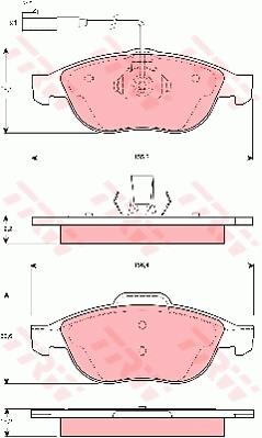 Klocki hamulcowe TRW GDB1444