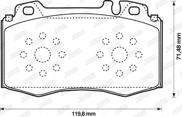 Klocki hamulcowe JURID 573092JC