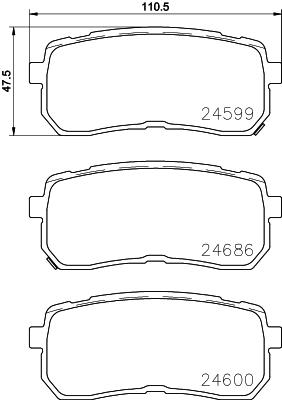 Klocki hamulcowe BREMBO P 30 080