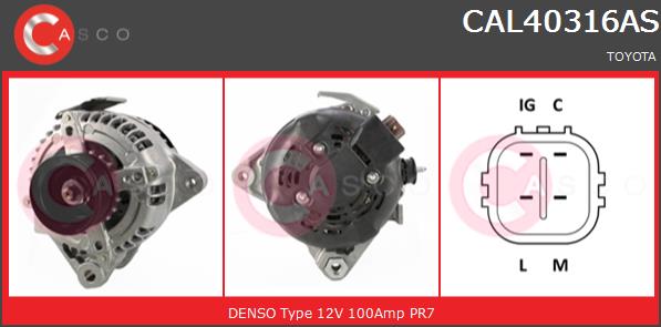 Alternator CASCO CAL40316AS