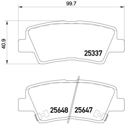 Klocki hamulcowe BREMBO P 30 054