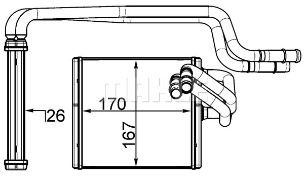 Nagrzewnica MAHLE AH 198 000S