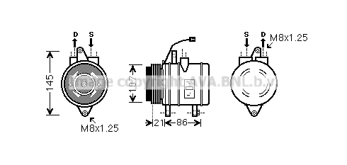 Kompresor klimatyzacji AVA QUALITY COOLING DWAK079