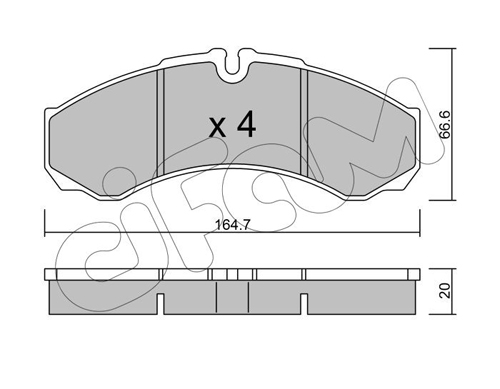Klocki hamulcowe CIFAM 822-212-6