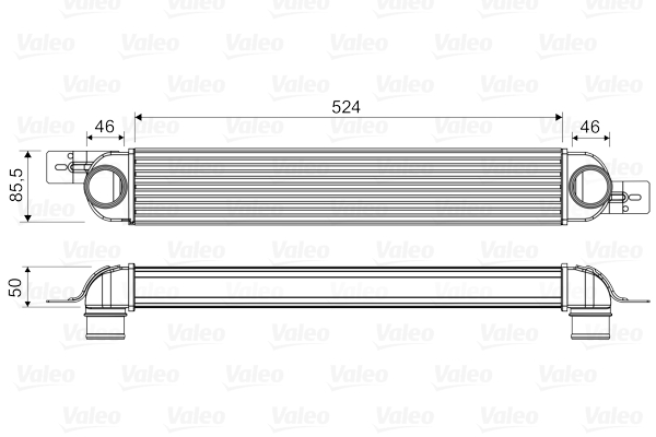 Chłodnica powietrza intercooler VALEO 818661