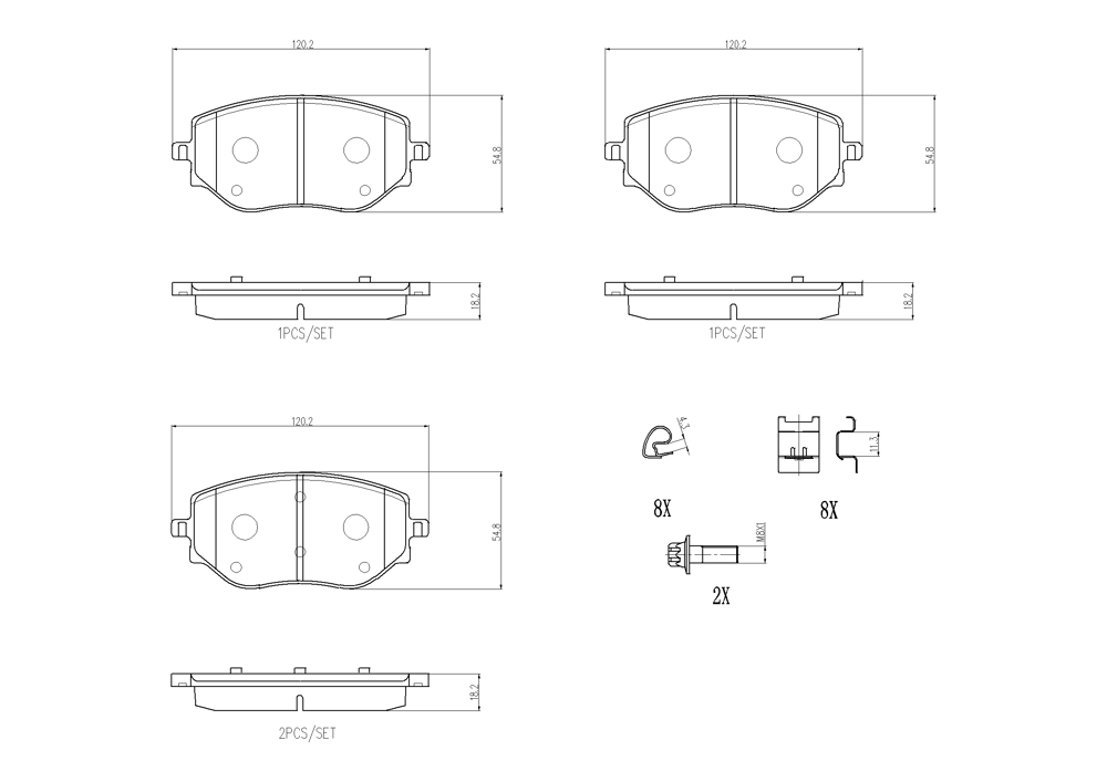 Klocki hamulcowe BREMBO P 68 073