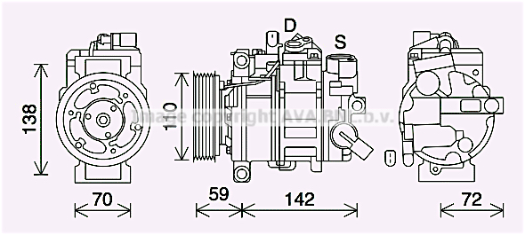 Kompresor klimatyzacji AVA QUALITY COOLING AIK411