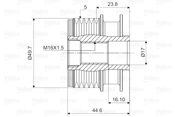 Sprzęgło alternatora VALEO 588085