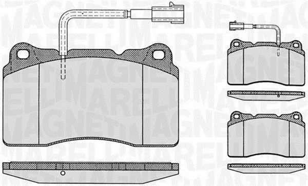 Klocki hamulcowe MAGNETI MARELLI 363916060113