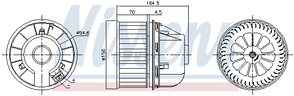 Wentylator wnętrza NISSENS 87818