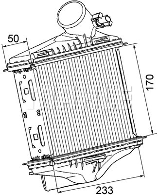 Chłodnica powietrza intercooler MAHLE CI 174 000P