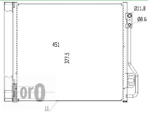 Skraplacz klimatyzacji ABAKUS 054-016-0004