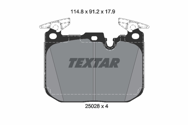 Klocki hamulcowe TEXTAR 2502805