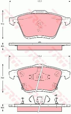 Klocki hamulcowe TRW GDB3400