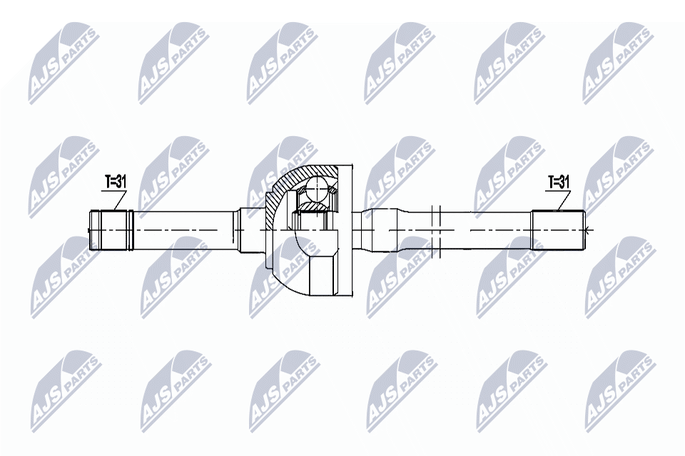 Wał napędowy NTY NPW-NS-154