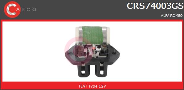 Rezystor wentylatora chłodnicy CASCO CRS74003GS