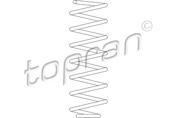 Sprężyna zawieszenia TOPRAN 109 533