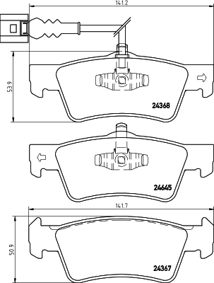 Klocki hamulcowe HELLA 8DB 355 013-841