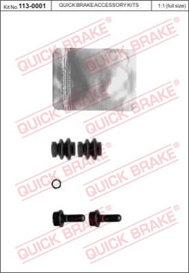 Zestaw naprawczy zacisk hamulcowy QUICK BRAKE 113-0001
