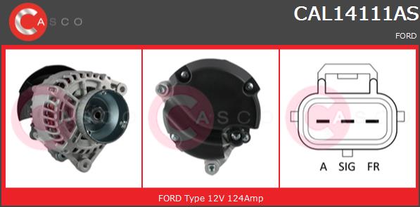 Alternator CASCO CAL14111AS